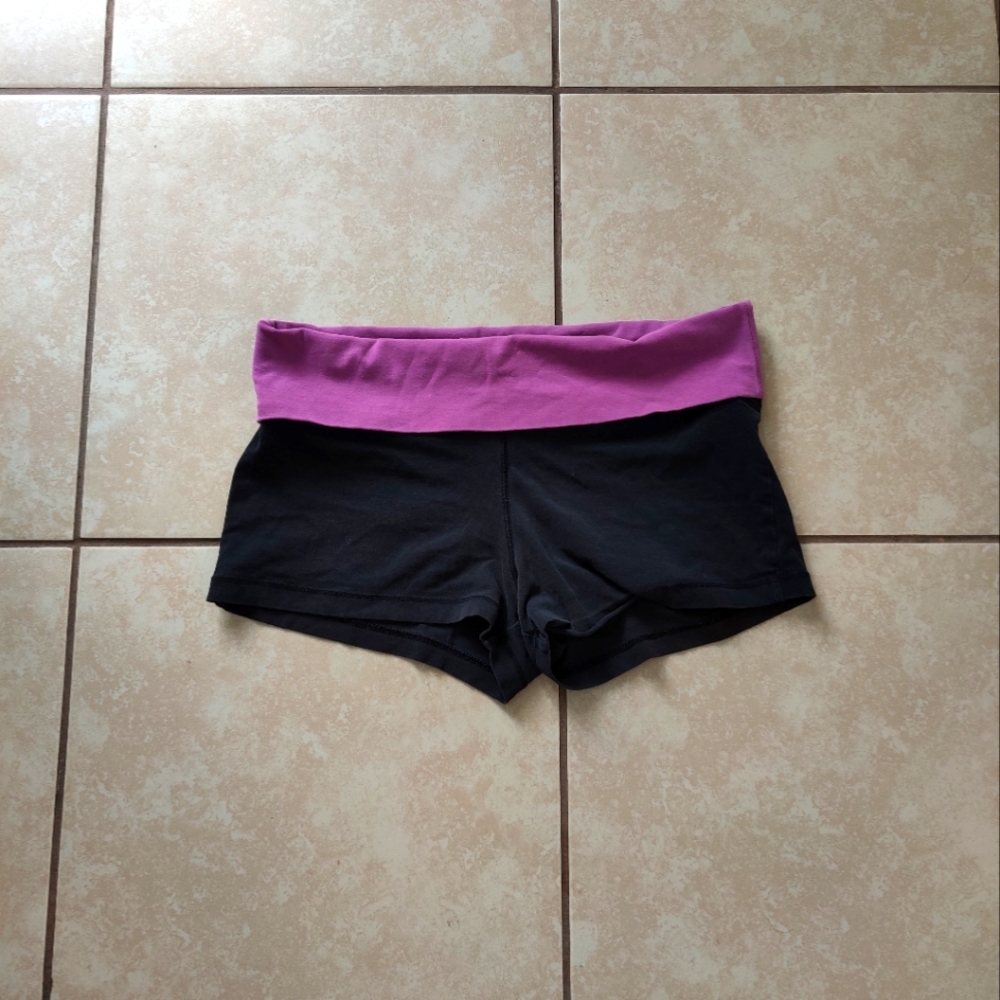 Cute Mini Pajama Shorts PJ Sleep Workout Gym Color block